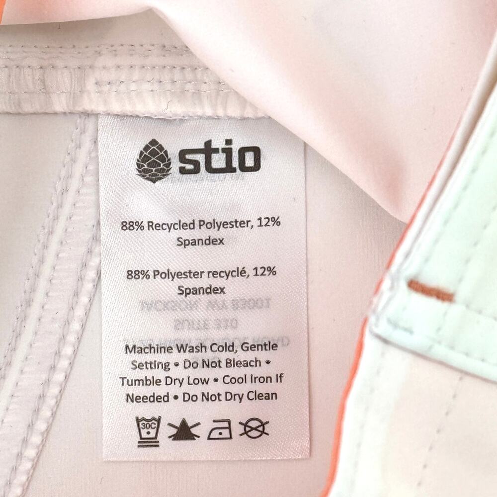 Stio CFS Board Shorts Womens Size 10 White Morning Frost 4" Inseam - Picture 9 of 9